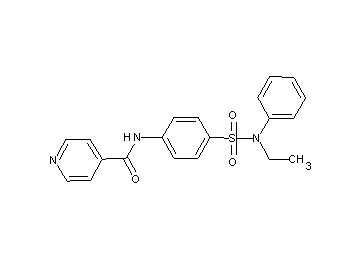 N-(4-{[ethyl(phenyl)amino]sulfonyl}phenyl)isonicotinamide