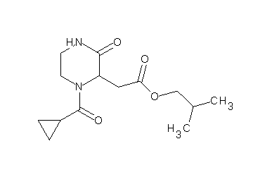 isobutyl [1-(cyclopropylcarbonyl)-3-oxo-2-piperazinyl]acetate