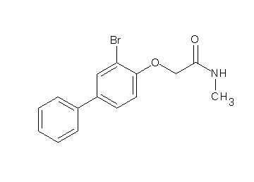 2-[(3-bromo-4-biphenylyl)oxy]-N-methylacetamide
