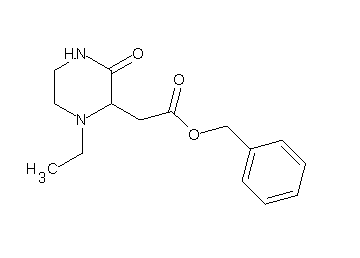 benzyl (1-ethyl-3-oxo-2-piperazinyl)acetate