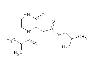 isobutyl (1-isobutyryl-3-oxo-2-piperazinyl)acetate