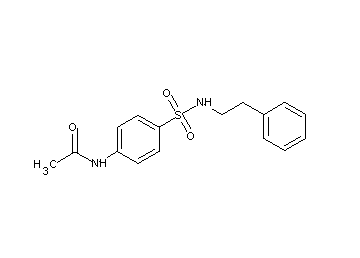 N-(4-{[(2-phenylethyl)amino]sulfonyl}phenyl)acetamide