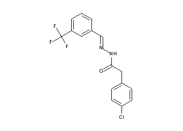 2-(4-chlorophenyl)-N'-[3-(trifluoromethyl)benzylidene]acetohydrazide