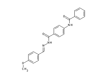 N-(4-{[2-(4-methoxybenzylidene)hydrazino]carbonyl}phenyl)benzamide