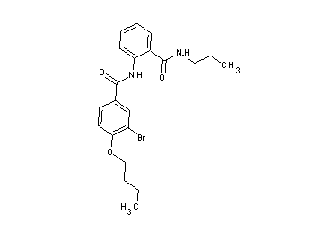 3-bromo-4-butoxy-N-{2-[(propylamino)carbonyl]phenyl}benzamide