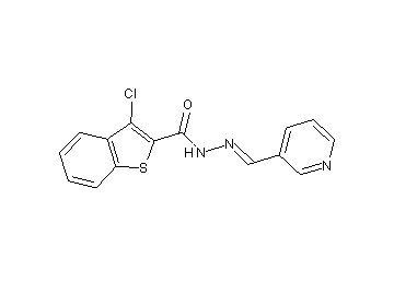 3-chloro-N'-(3-pyridinylmethylene)-1-benzothiophene-2-carbohydrazide