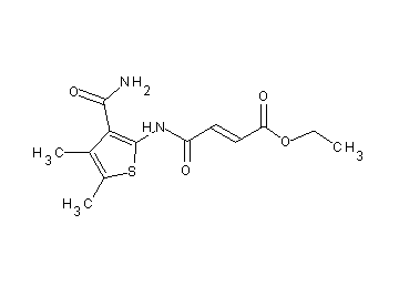 ethyl 4-{[3-(aminocarbonyl)-4,5-dimethyl-2-thienyl]amino}-4-oxo-2-butenoate