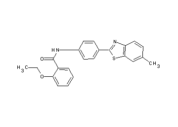 2-ethoxy-N-[4-(6-methyl-1,3-benzothiazol-2-yl)phenyl]benzamide