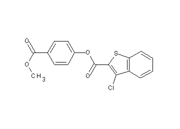 4-(methoxycarbonyl)phenyl 3-chloro-1-benzothiophene-2-carboxylate