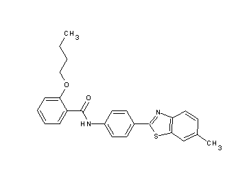 2-butoxy-N-[4-(6-methyl-1,3-benzothiazol-2-yl)phenyl]benzamide