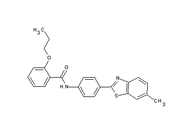 N-[4-(6-methyl-1,3-benzothiazol-2-yl)phenyl]-2-propoxybenzamide
