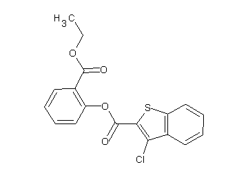 2-(ethoxycarbonyl)phenyl 3-chloro-1-benzothiophene-2-carboxylate