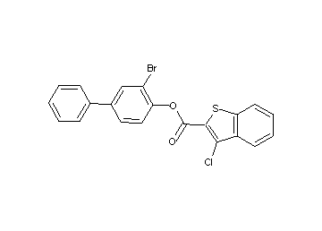 3-bromo-4-biphenylyl 3-chloro-1-benzothiophene-2-carboxylate