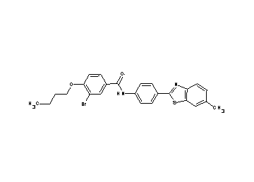 3-bromo-4-butoxy-N-[4-(6-methyl-1,3-benzothiazol-2-yl)phenyl]benzamide
