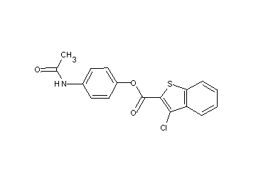 4-(acetylamino)phenyl 3-chloro-1-benzothiophene-2-carboxylate - Click Image to Close
