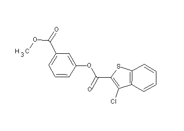 3-(methoxycarbonyl)phenyl 3-chloro-1-benzothiophene-2-carboxylate