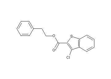 2-phenylethyl 3-chloro-1-benzothiophene-2-carboxylate
