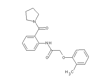 2-(2-methylphenoxy)-N-[2-(1-pyrrolidinylcarbonyl)phenyl]acetamide