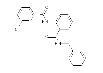 N-benzyl-2-[(3-chlorobenzoyl)amino]benzamide