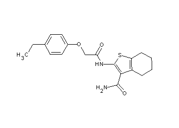 2-{[(4-ethylphenoxy)acetyl]amino}-4,5,6,7-tetrahydro-1-benzothiophene-3-carboxamide