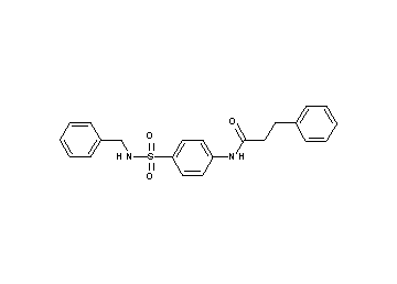 N-{4-[(benzylamino)sulfonyl]phenyl}-3-phenylpropanamide