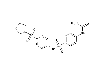 N-[4-({[4-(1-pyrrolidinylsulfonyl)phenyl]amino}sulfonyl)phenyl]acetamide