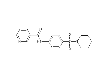 N-[4-(1-piperidinylsulfonyl)phenyl]nicotinamide