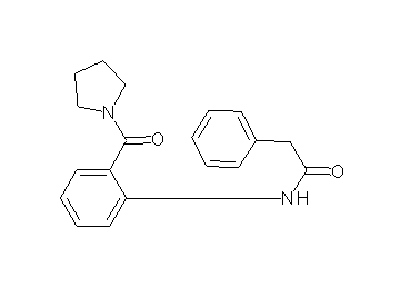 2-phenyl-N-[2-(1-pyrrolidinylcarbonyl)phenyl]acetamide - Click Image to Close
