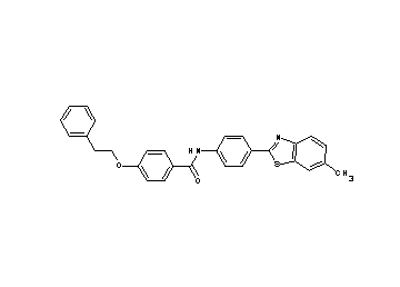 N-[4-(6-methyl-1,3-benzothiazol-2-yl)phenyl]-4-(2-phenylethoxy)benzamide