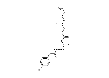 propyl 4-[({2-[(4-chlorophenyl)acetyl]hydrazino}carbonothioyl)amino]-4-oxobutanoate