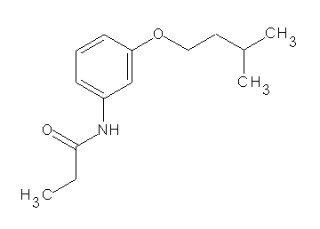 N-[3-(3-methylbutoxy)phenyl]propanamide
