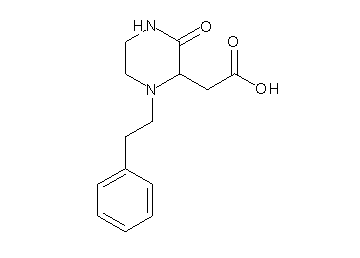 [3-oxo-1-(2-phenylethyl)-2-piperazinyl]acetic acid