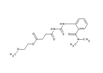 2-methoxyethyl 4-{[({2-[(dimethylamino)carbonyl]phenyl}amino)carbonothioyl]amino}-4-oxobutanoate