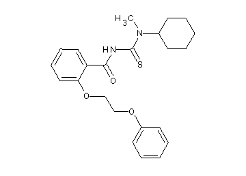 N-{[cyclohexyl(methyl)amino]carbonothioyl}-2-(2-phenoxyethoxy)benzamide