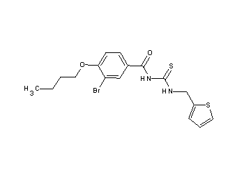 3-bromo-4-butoxy-N-{[(2-thienylmethyl)amino]carbonothioyl}benzamide