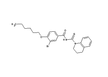 3-bromo-N-(3,4-dihydro-1(2H)-quinolinylcarbonothioyl)-4-(hexyloxy)benzamide