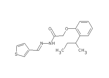 2-(2-sec-butylphenoxy)-N'-(3-thienylmethylene)acetohydrazide