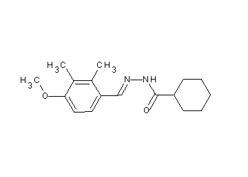 N'-(4-methoxy-2,3-dimethylbenzylidene)cyclohexanecarbohydrazide