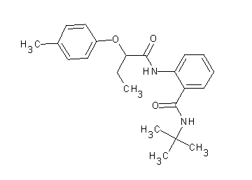 N-(tert-butyl)-2-{[2-(4-methylphenoxy)butanoyl]amino}benzamide - Click Image to Close