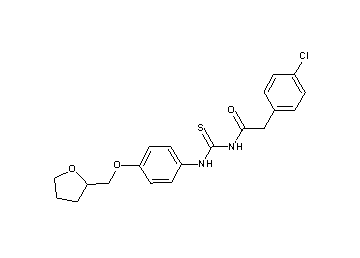 2-(4-chlorophenyl)-N-({[4-(tetrahydro-2-furanylmethoxy)phenyl]amino}carbonothioyl)acetamide