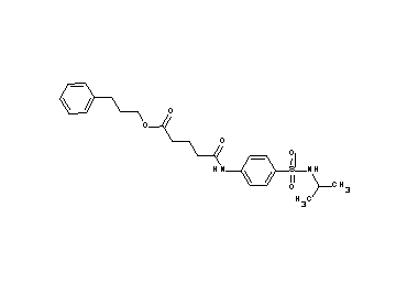 3-phenylpropyl 5-({4-[(isopropylamino)sulfonyl]phenyl}amino)-5-oxopentanoate