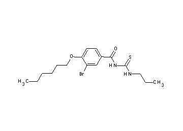 3-bromo-4-(hexyloxy)-N-[(propylamino)carbonothioyl]benzamide