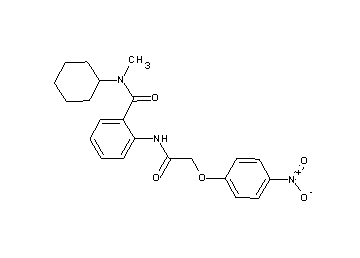 N-cyclohexyl-N-methyl-2-{[(4-nitrophenoxy)acetyl]amino}benzamide