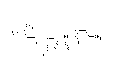 3-bromo-4-(3-methylbutoxy)-N-[(propylamino)carbonothioyl]benzamide - Click Image to Close