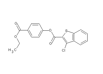4-(ethoxycarbonyl)phenyl 3-chloro-1-benzothiophene-2-carboxylate