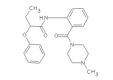 N-{2-[(4-methyl-1-piperazinyl)carbonyl]phenyl}-2-phenoxybutanamide