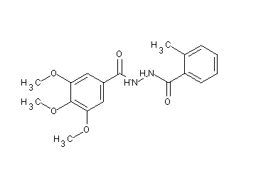 3,4,5-trimethoxy-N'-(2-methylbenzoyl)benzohydrazide