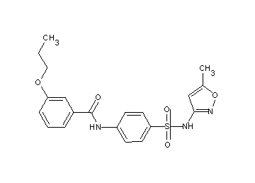 N-(4-{[(5-methyl-3-isoxazolyl)amino]sulfonyl}phenyl)-3-propoxybenzamide