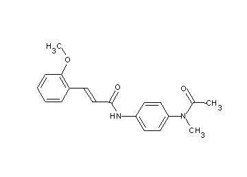 N-{4-[acetyl(methyl)amino]phenyl}-3-(2-methoxyphenyl)acrylamide