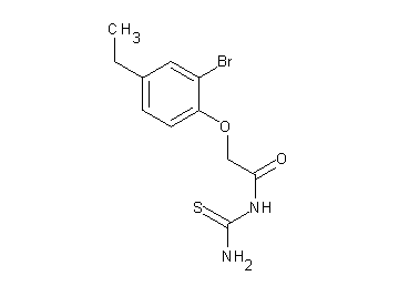 N-(aminocarbonothioyl)-2-(2-bromo-4-ethylphenoxy)acetamide